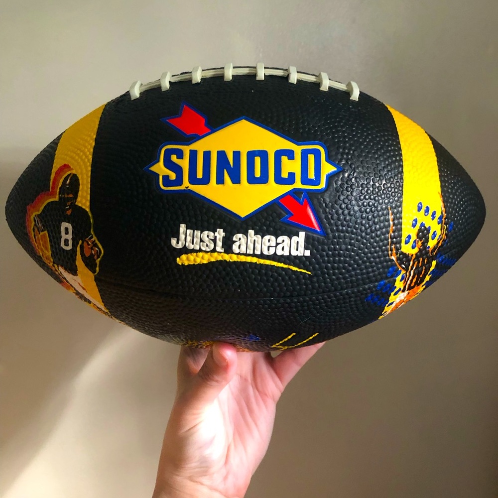Vintage 90’s SUNOCO Just Ahead. Football